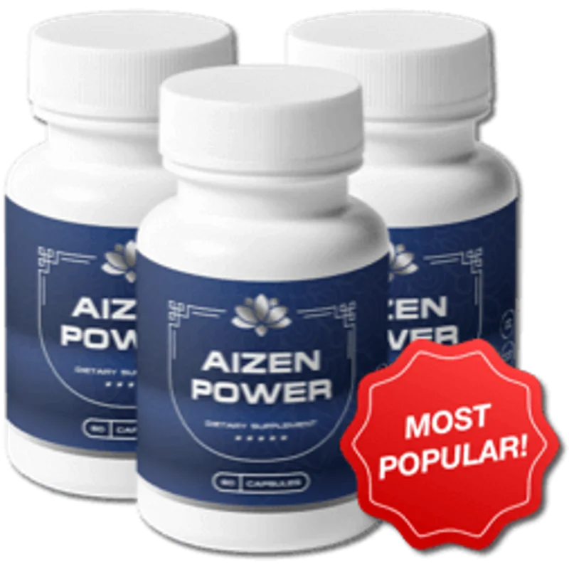Aizen Power Men's Wellness Health — 3 Bottle / 90 Day Pack
